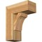 Ekena Millwork Legacy Block Rough Sawn Bracket w/ Offset Brace, Western Red Cedar, 8"W x 18"D x 22"H BKT0806X18X22LEC05RWR - alternate 1
